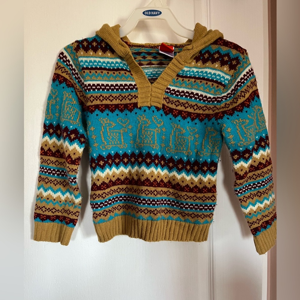 2/$15 - Kids Patterned Sweater - Blue and Brown